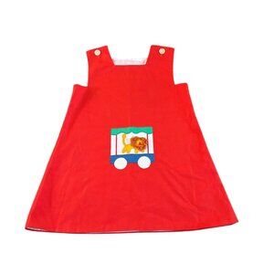 Vintage Zoo Lion Handmade Shift Dress Size 3